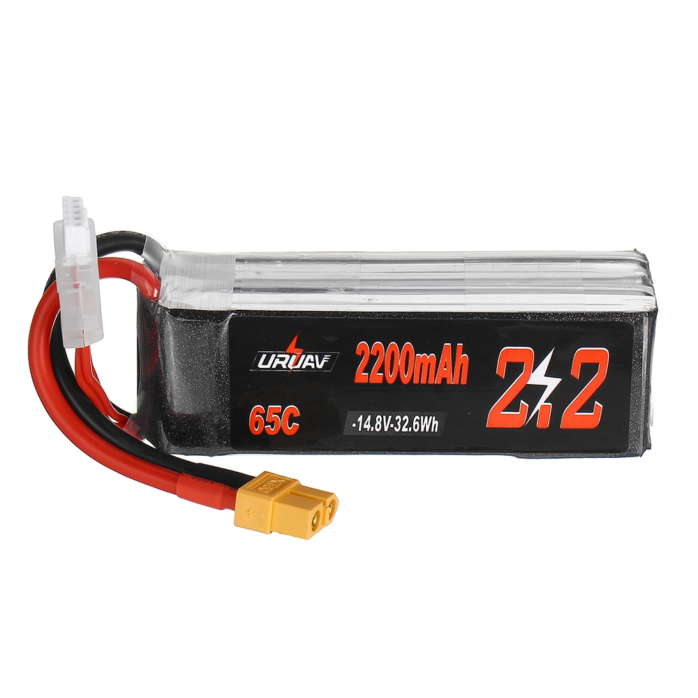 URUAV 14.8V 2200mAh 65C 4S Lipo Battery XT60 Plug for Eachine Fury Wing Airplane Feilun FT011