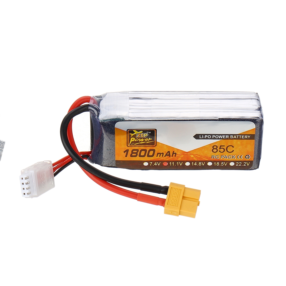 ZOP Power 11.1V 1800mAh 85C 3S Lipo Battery XT60 Plug for RC Drone
