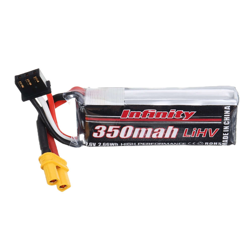 AHTECH Infinity 7.6V 350mAh 50C 2S HV 4.35V Lipo Battery XT30 Plug for Beta75X RC Drone FPV Racing