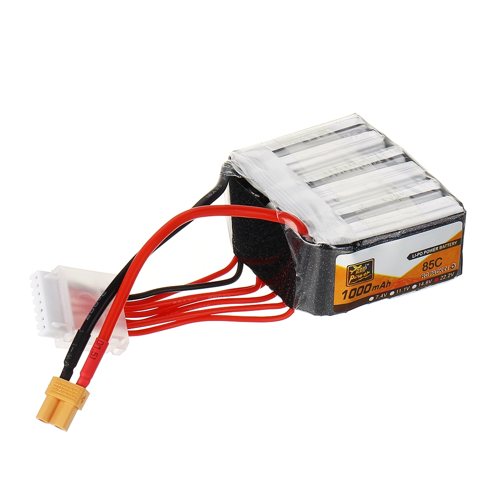 ZOP Power 22.2V 1000mAh 85C 6S Lipo Battery XT30 Plug for FPV Racing Drone