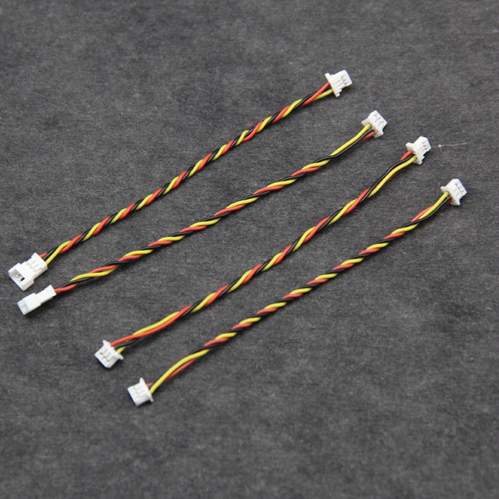 DIY 1.25mm 3Pin Male Female Connector-plug Adapter Cable for FPV Camera Flight Controller