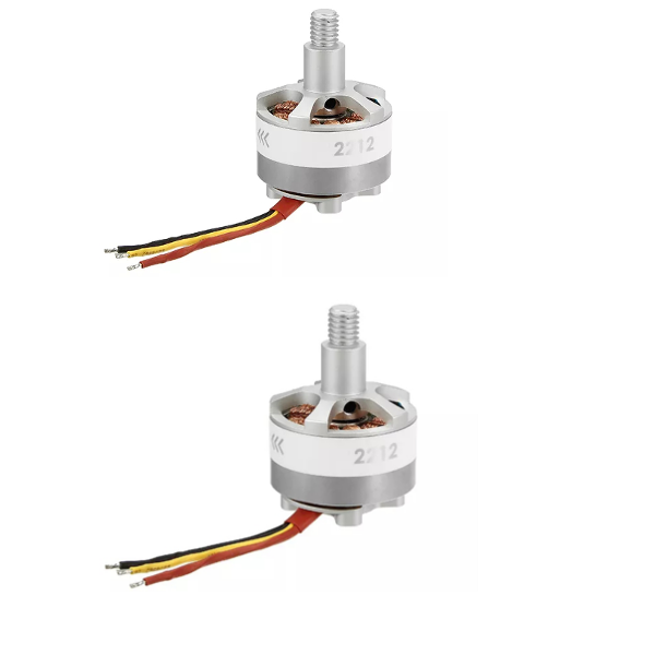 2PCS 2212 800KV 2-4S Brushless Motor Silver CW For 350 380 400 RC Drone FPV Racing