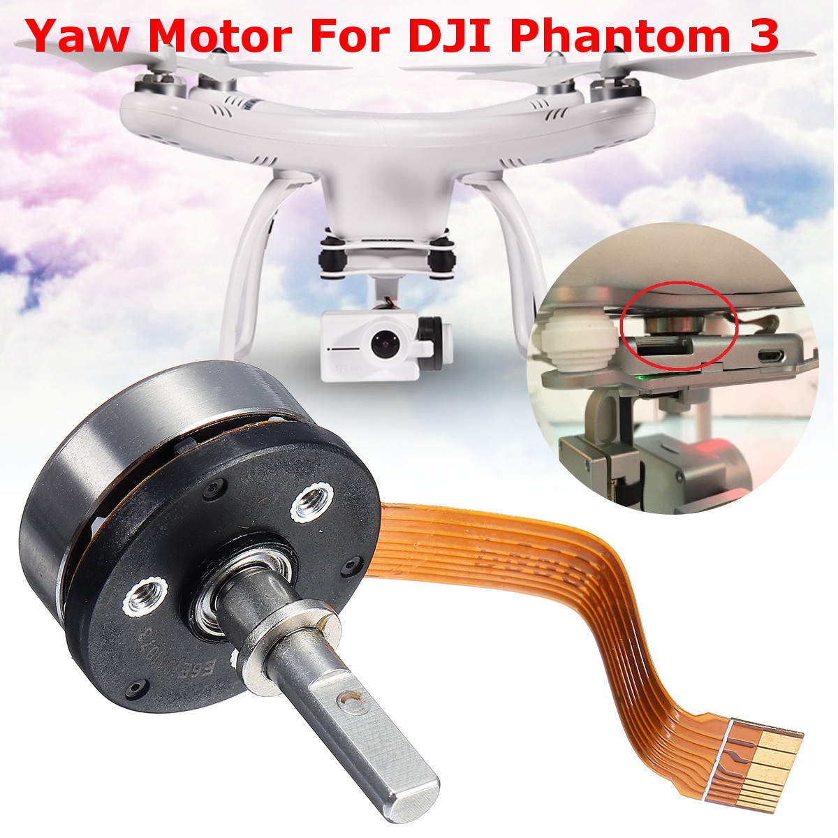 Gimbal Yaw Motor RC Quadcopter Parts For DJI Phantom 3 Standard