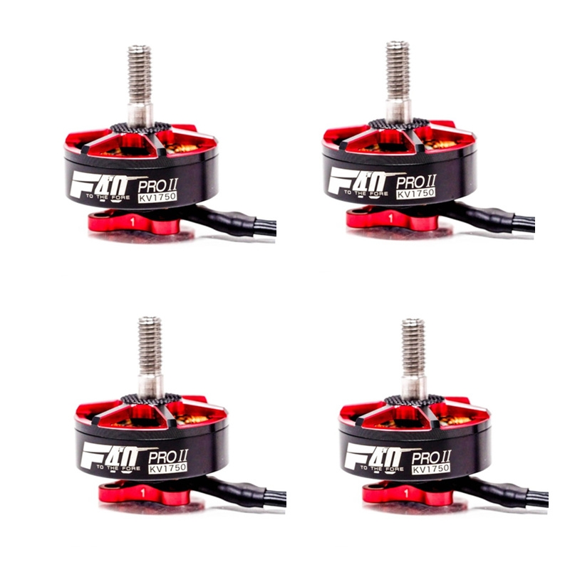 T-Motor Set 4PCS F40 Pro II 1750KV 6S Brushless Motor + 1PC Motor Rotor For FPV Racing RC Drone