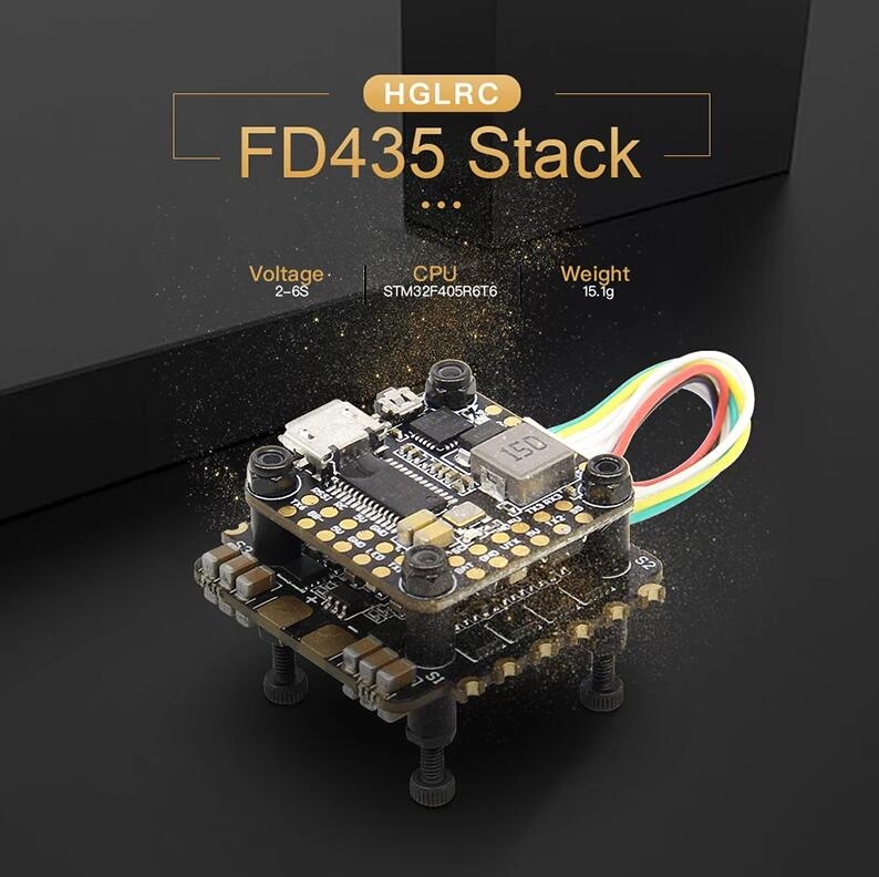 HGLRC FD435 Stack FD F4 Mini Flight Controller 35A Blheli_32 3-6S 4 In 1 ESC 20x20mm