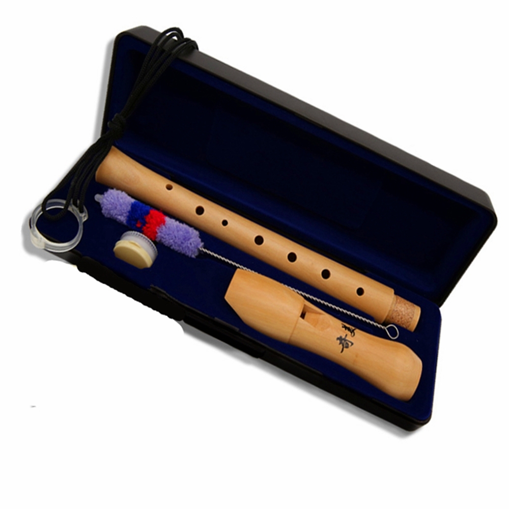 QIMEI QM8A-27G 8 Holes Wooden Soprano Flute Woodwind for Beginner