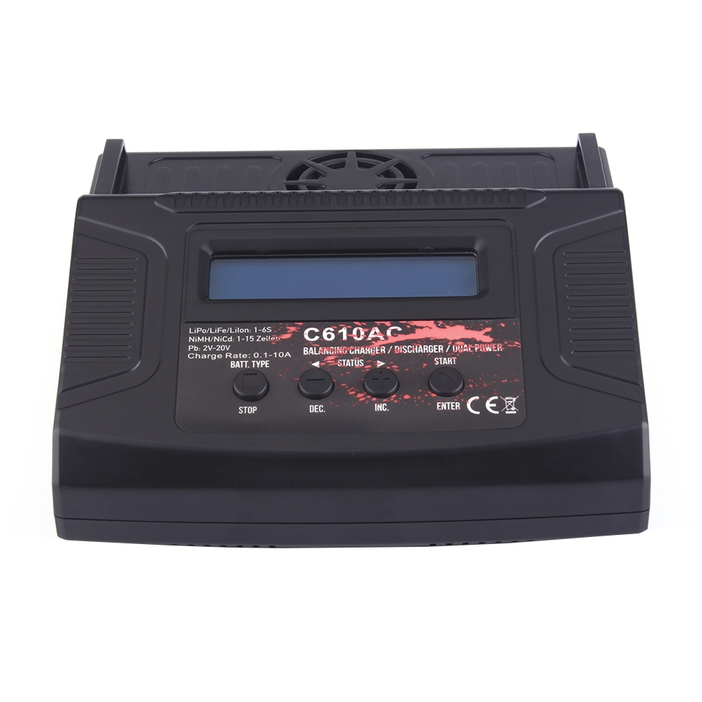 C610AC 100W 10A AC/DC Balance Charger Discharger for 1-6S LiPo Battery