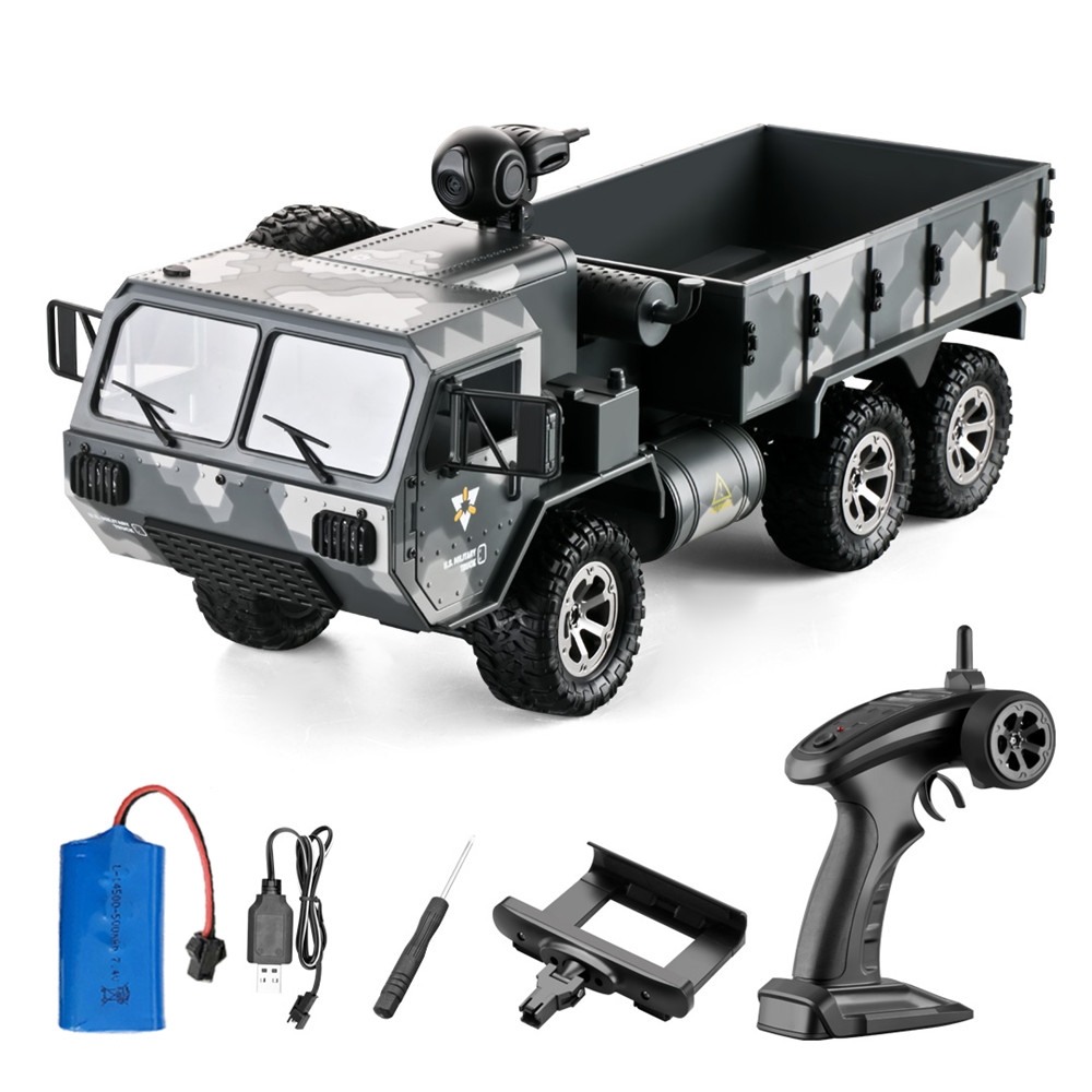 Eachine EAT01 1/16 2.4G 6WD RC Car Proportional Control US Army Military Off Road Rock Crawler Truck RTR Vehicle Model With 720p Camera
