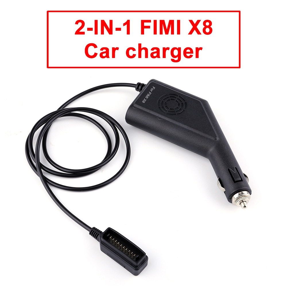 2 IN 1 Car Charger with USB Port for XIAOMI FIMI X8 SE RC Quadcopter