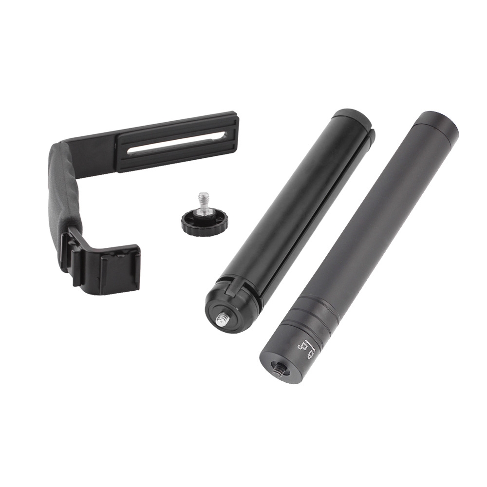 L-Style Handheld Gimbal Expansion Adapter Holder Bracket W/ Tripod Extension Rod For DJI Osmo Mobile 2/3