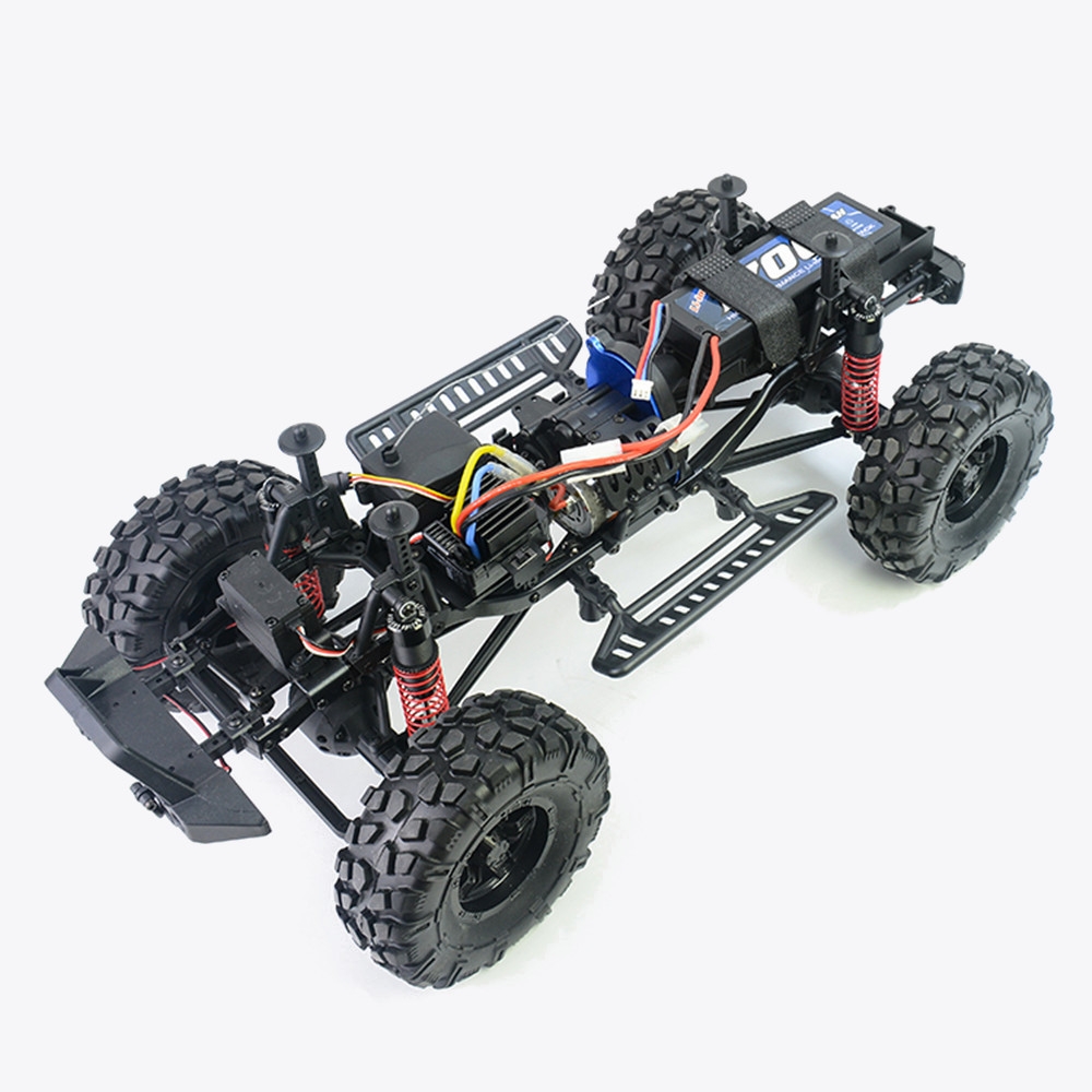 CJ10 for Caster 1/10 2.4G 4WD RC Car Electric Rock Crawler Off-Road Vehicles with LED Light RTR Model - Photo: 1