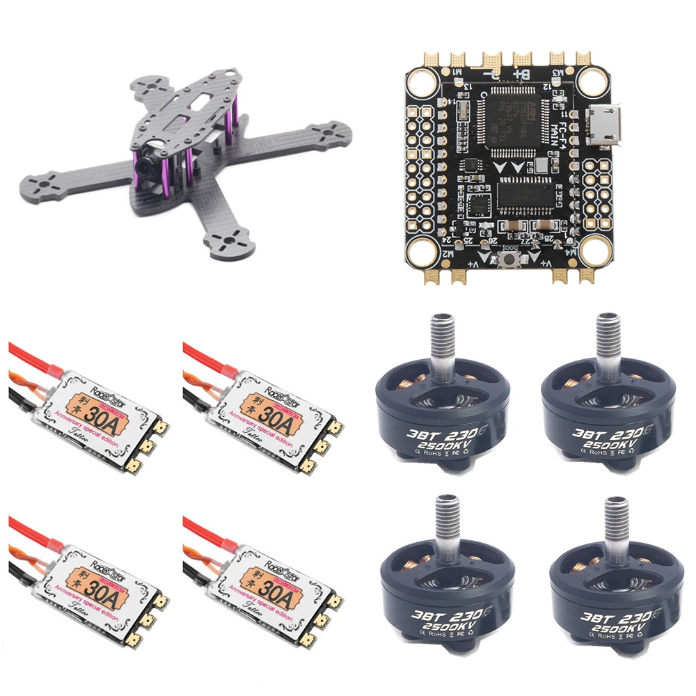 HSKRC TWE210 210mm Frame Kit & F4 Flight Controller & 4 PCS Racerstar 30A BL_32 ESC & 2306 2500KV Motor Combo