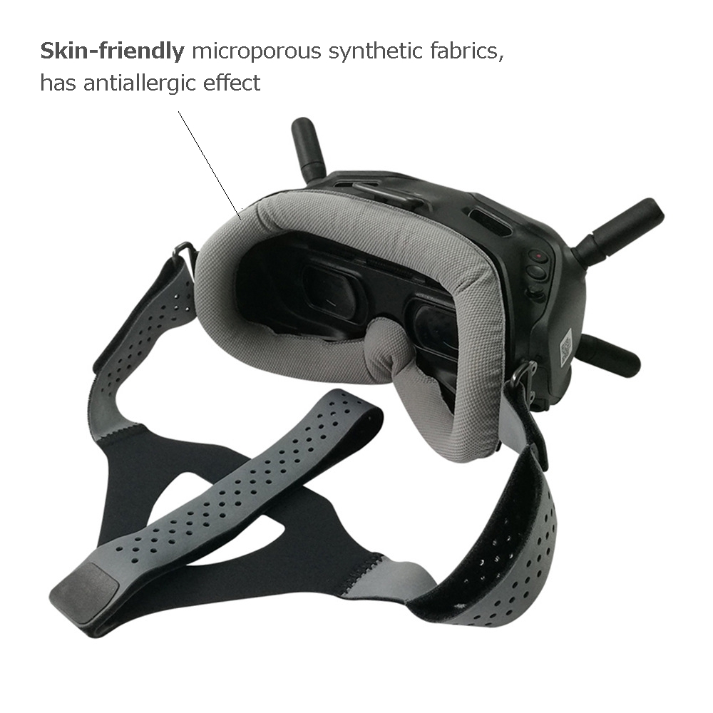WLYL Faceplate Head Strap for DJI Digital FPV Google Face Plate Head Band Eye Pad Lycra Skin-friendly Fabric Replacement