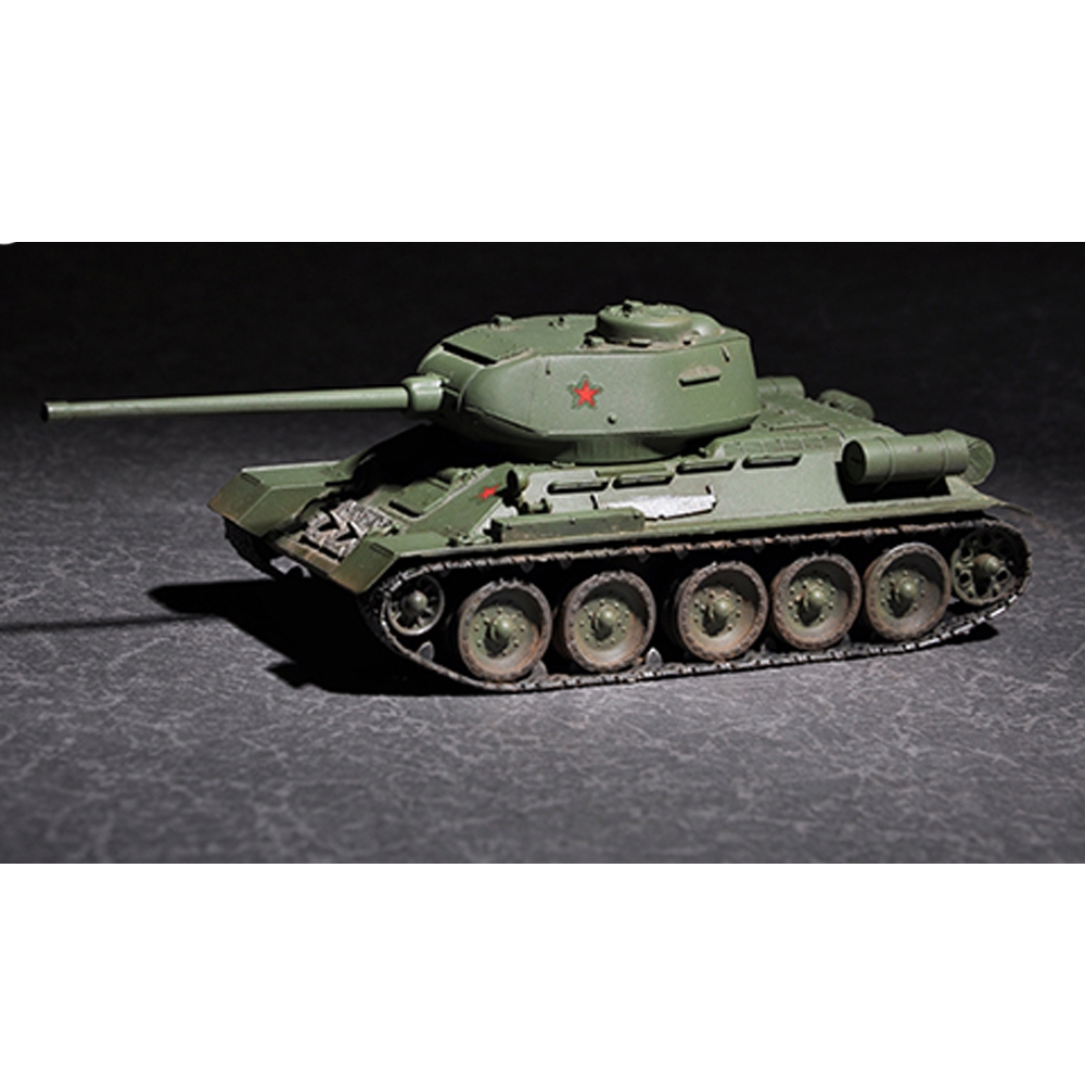 Trumpeter 1:72 Russian T-34/85 DIY Assembled Tank Static Model Building Set