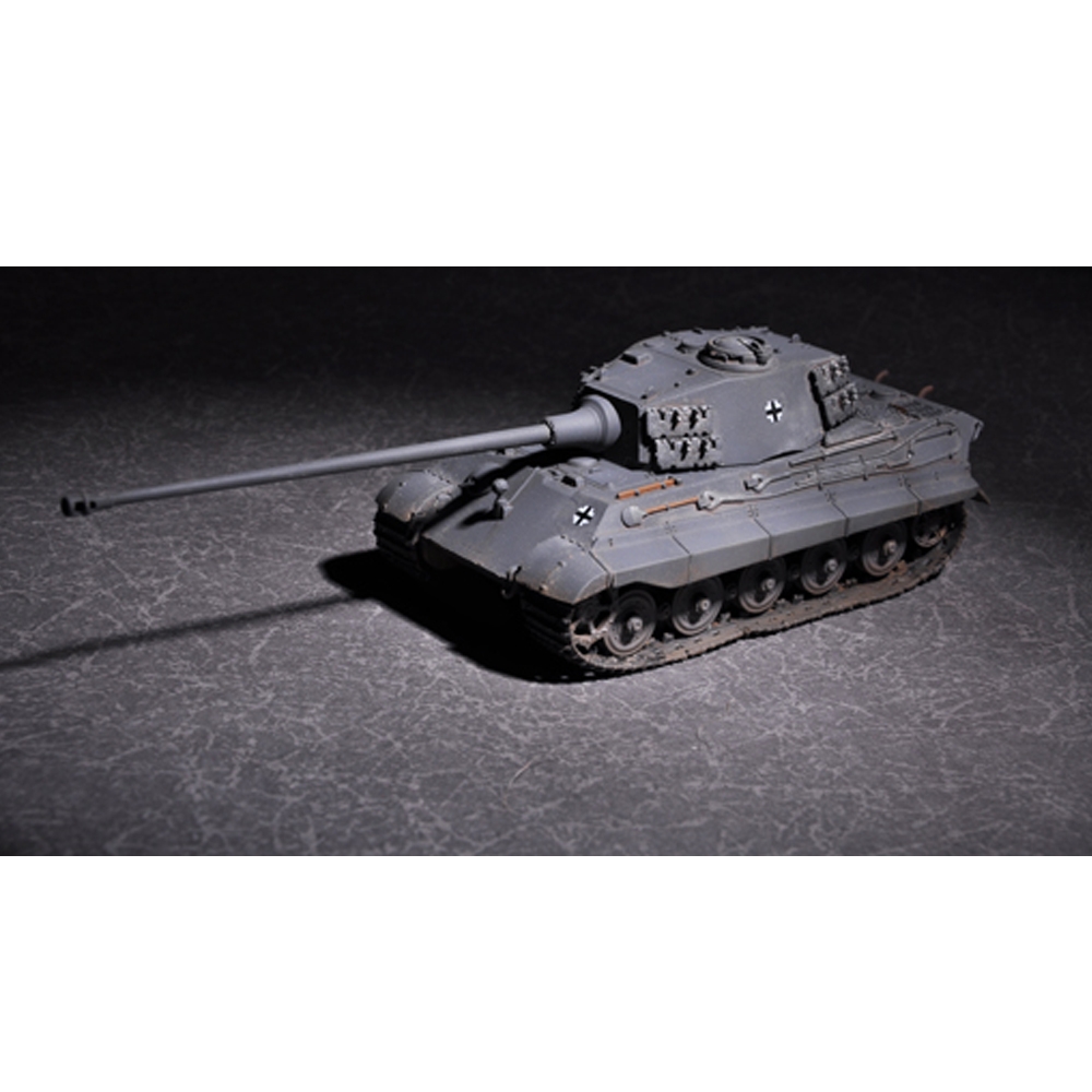 Trumpeter 1:72 German King Tiger DIY Assembled Tank Henschell Turret with 105mm Kwk L/65 Barrel Static Model Building Set