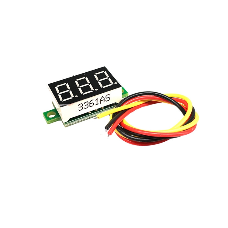 3 PCS 805 Micro 0.36 Inch Digital Battery Voltmeter DC 0V-100V Three Wires 3 Digit Battery Voltage Panel Meter LED Display for RC Airplane Car Boat Motorcycle
