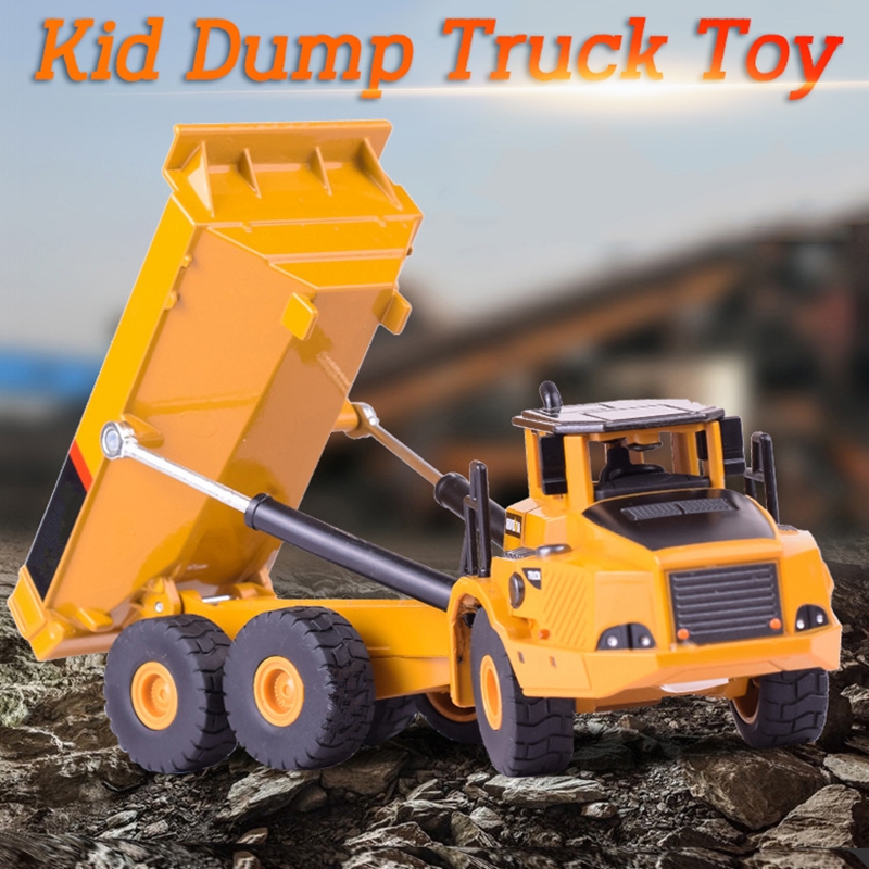 1:50 Scale Simulation Alloy Articulated Dump Truck Diecast Model Engineering Car Toy