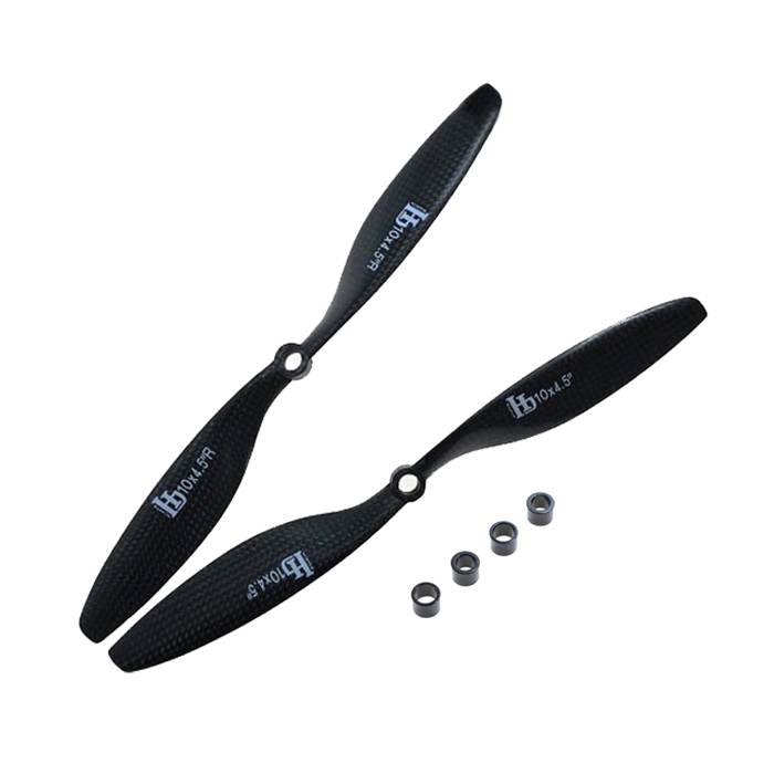 1 Pair HJ 1045 10 Inch 1.0x1.5x2 2-blade CW CCW Propeller for RC Drone Multirotor