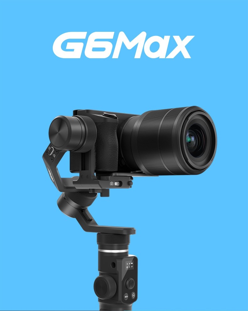 Feiyu Tech G6Max G6 Max 3-Axis Stabilized Handheld FPV Gimbal For Smartphone GoPro ILDC Pocket Camera VLOG