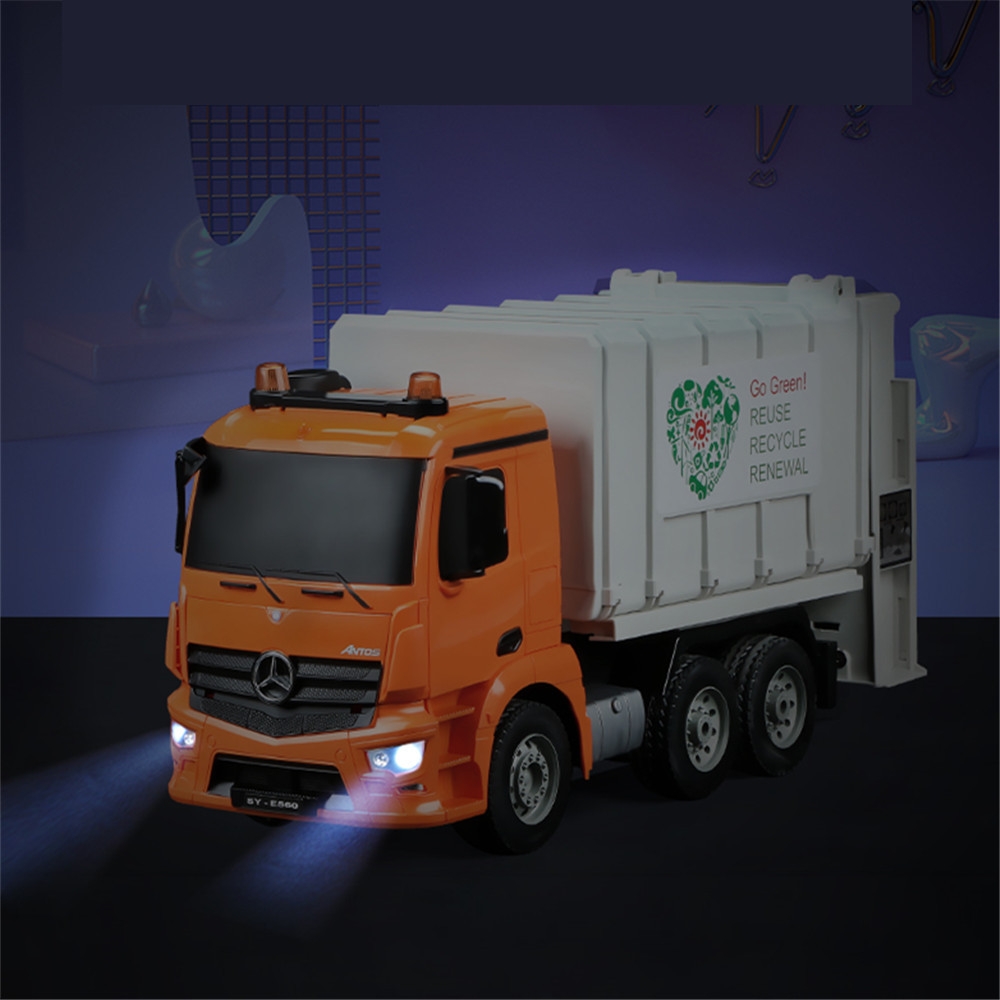 Double E E560-003 1/20 2.4G 8CH RC Car EP Cleaning Garbage Truck with LED Light RTR Model