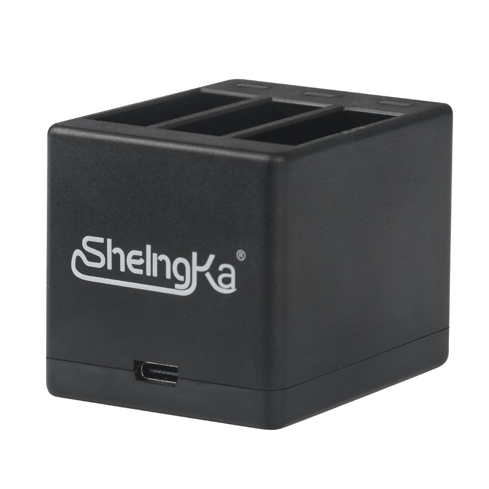 SheIngKa FLW205 3-Channel Battery Charger 5V 2.1A For Gopro Hero 5 / 6 / 7 / 8 Black FPV Camera