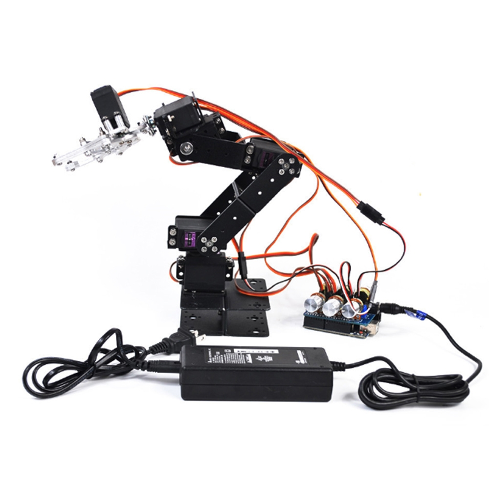Small Harmmer DIY 6DOF Metal RC Robot Arm With Arduino Develop Board MG996 Servo