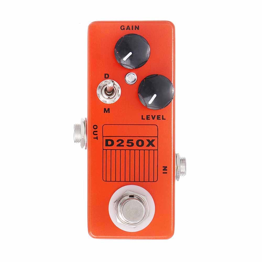 MOSKYAUDIO D250X 9V Analog Preamp Overdrive Mini Guitar Effects Pedal True Bypass Full Metal Shell