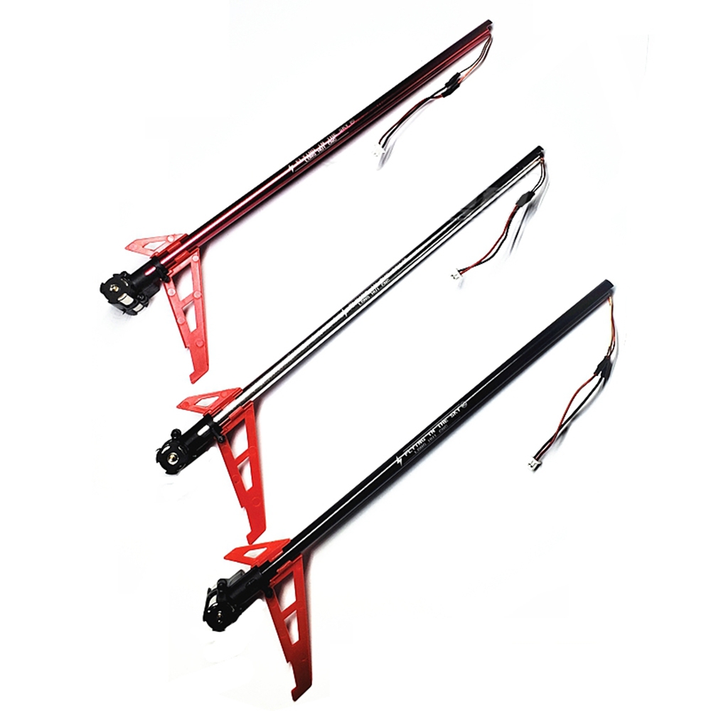 CNC Metal Tail Boom Set With Motor Helicopter Spare Part For XK K130 RC Helicopter
