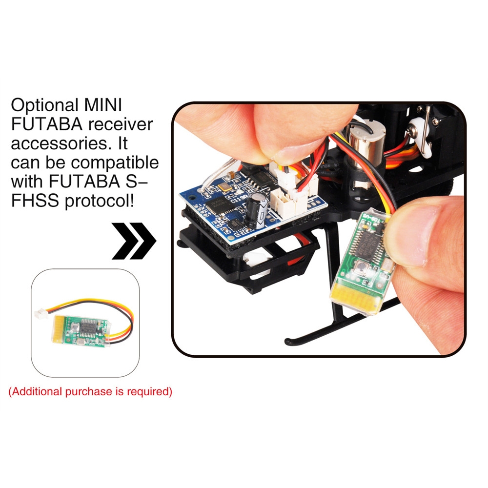 Eachine E119 RC Helicopter Part Receiver Board Compatible With FUTABA FHSS