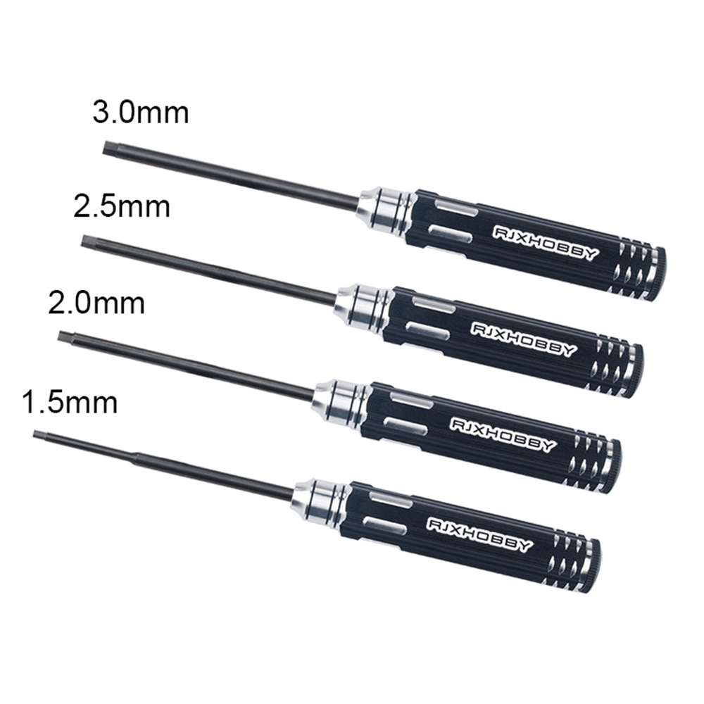 RJX Hobby 4 In 1 RJX2932/RJX2933/RJX2934 Hex 1.5mm/2.0mm/2.5mm/3.0mm Screwdriver Repairing Tool For RC Models