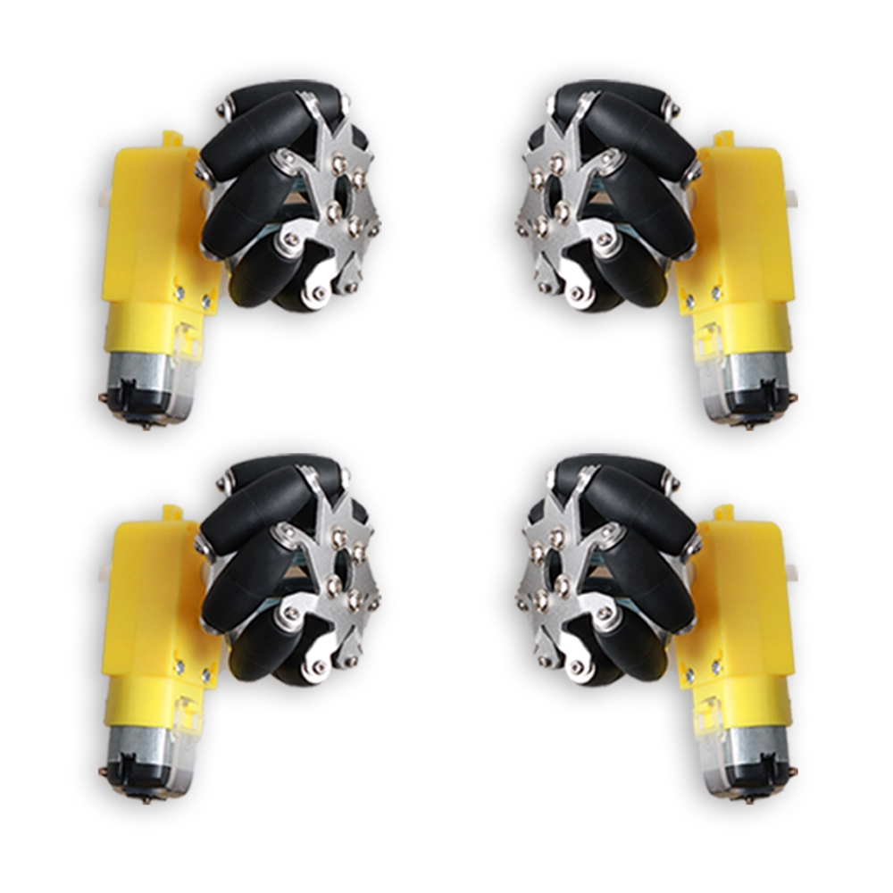 4PCS 50mm Omni Wheels With 1:48 TT Motor For DIY STM32 RC Robot Car