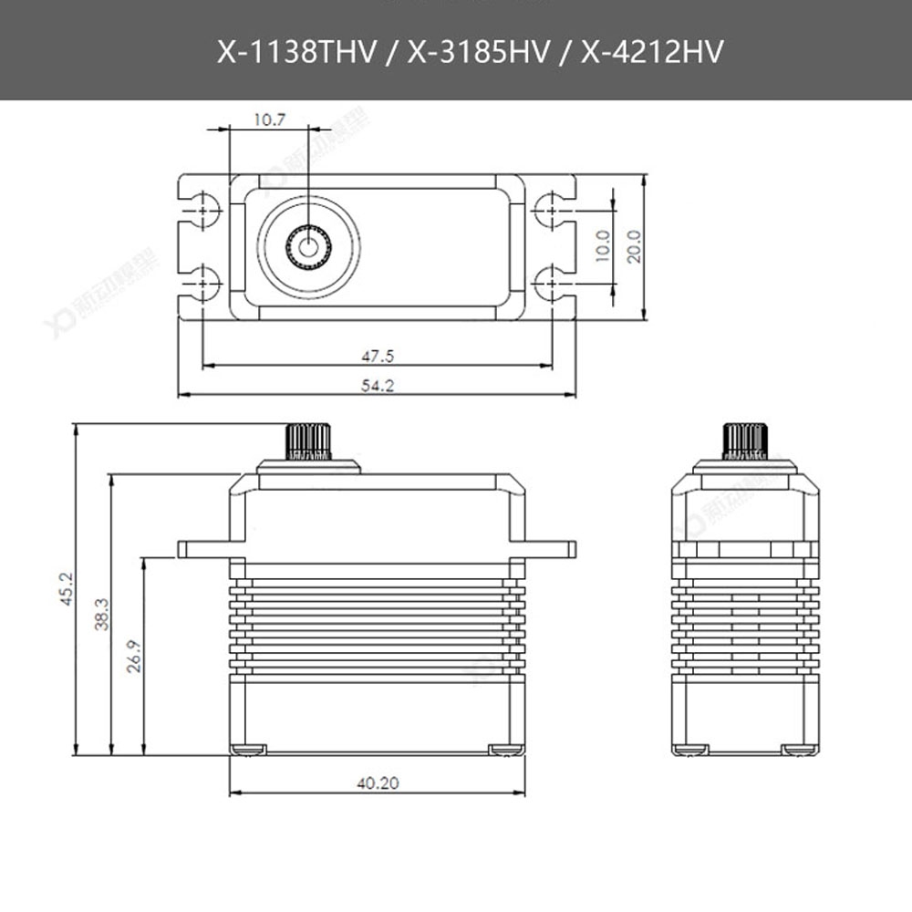 VGOOD X-1138THV Metal Gear High Torque High Precision Digital Servo For Fixed Wing Helicopter RC Robert