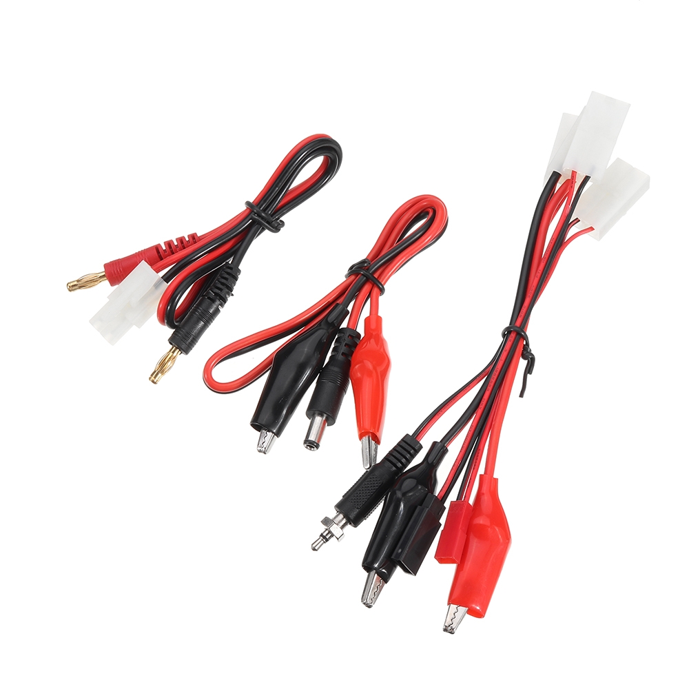 RC Charging Cable Set Big Tamiya Plug to 4mm Banana Plug Cable Crocodile Clip DC Wire for IMAX B6 B6AC Charger