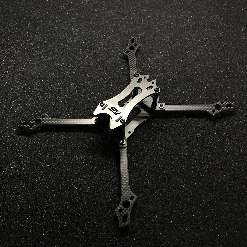 FUS Hydra 218mm Wheelbase 6mm Arm 3K Carbon Fiber 5 Inch Frame Kit for RC Drone FPV Racing