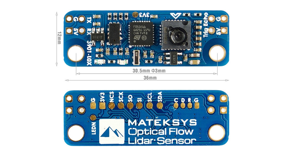 Matek System Optical Flow Lidar Sensor 3901-L0X Module Support INAV for RC Drone FPV Racing