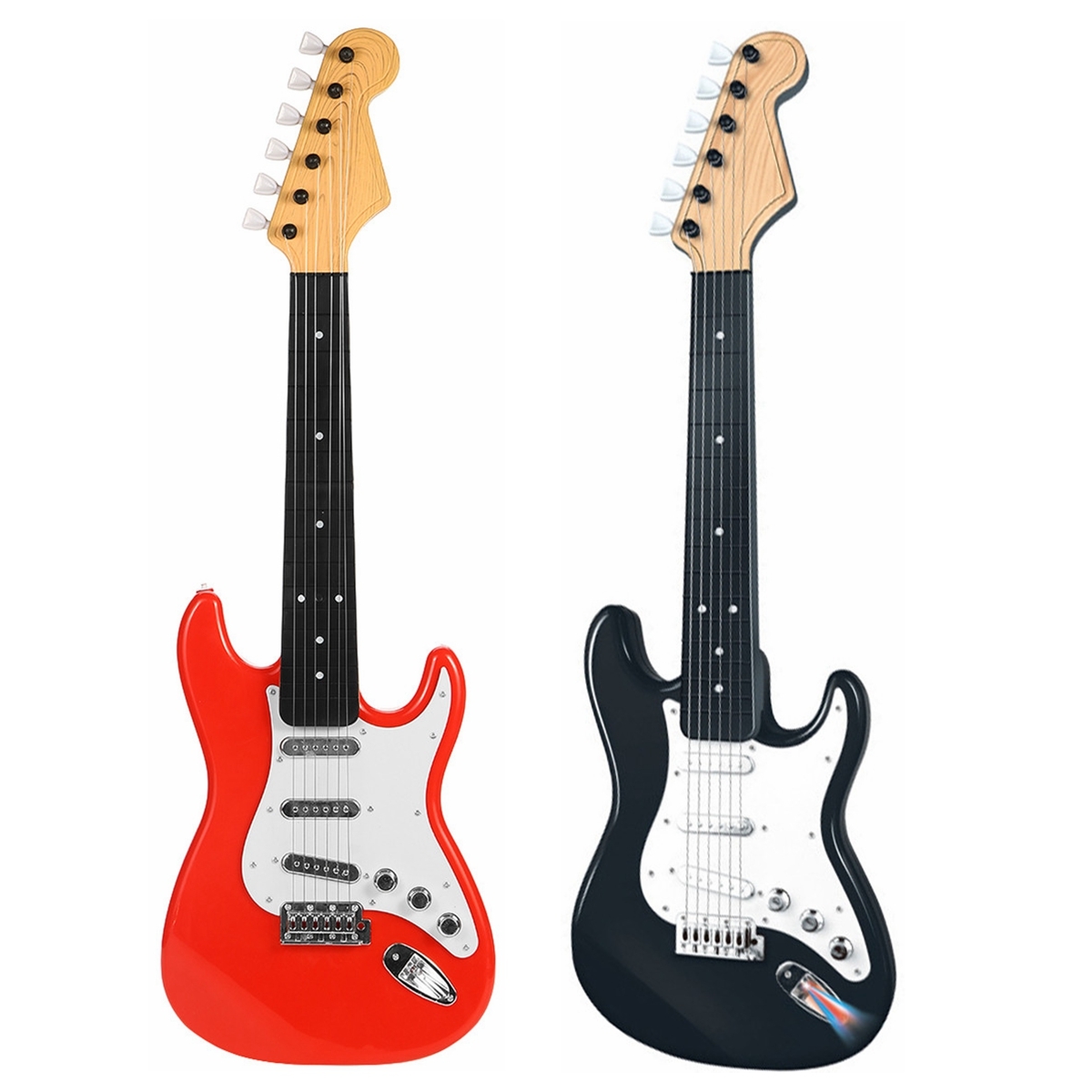 6 Strings Plastic Simulated Electric Guitar Musical Instrument Toy for Children