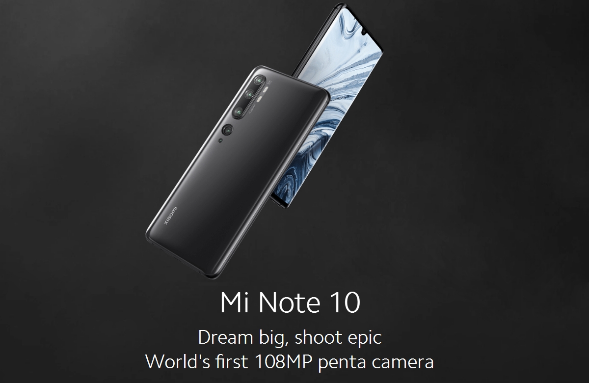 Xiaomi Mi Note 10 Global Version 6.47 inch 108MP Penta Camera NFC 5260mAh 6GB 128GB Snapdragon 730G Octa Core 4G Smartphone