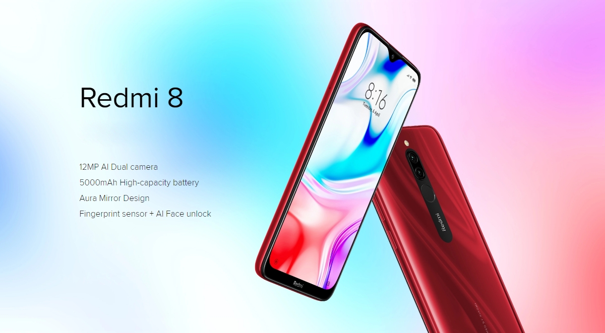 Xiaomi Redmi 8 Global Version 6.22 inch Dual Rear Camera 3GB 32GB 5000mAh Snapdragon 439 Octa core 4G Smartphone