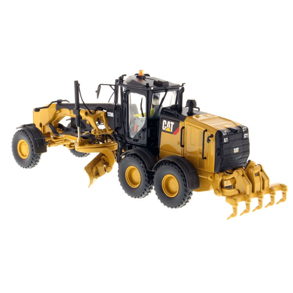 DM CAT 12M3 1/87 Motor Grader Self-propelled Construction Vehicle Diecast Model Toy