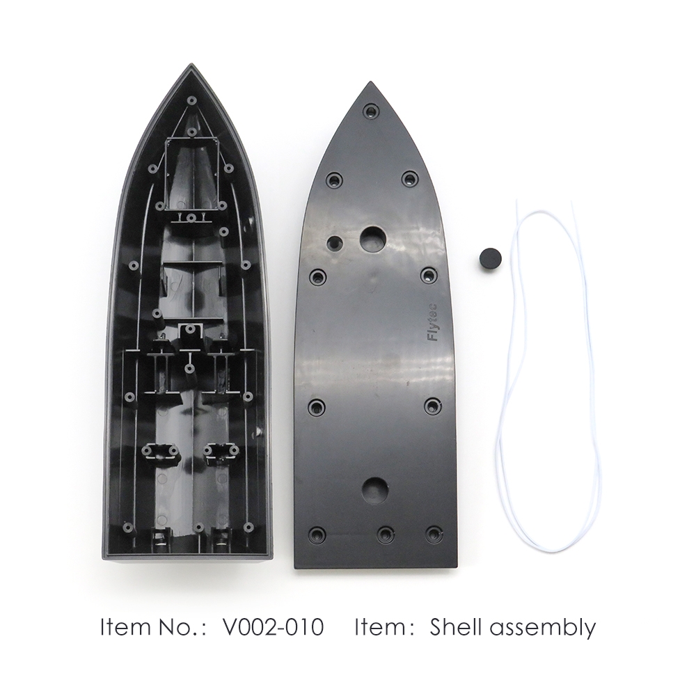 Flytec V002-10 Boat Body Shell For V002 V005 Simulation Crocodile Head Vehicle Models RC Boat Parts