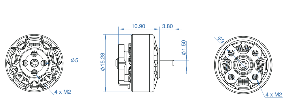 GEPRC GR1204 5000KV 3-4S Brushless Motor For Whoop Drone Toothpick Drone Motor FPV Parts