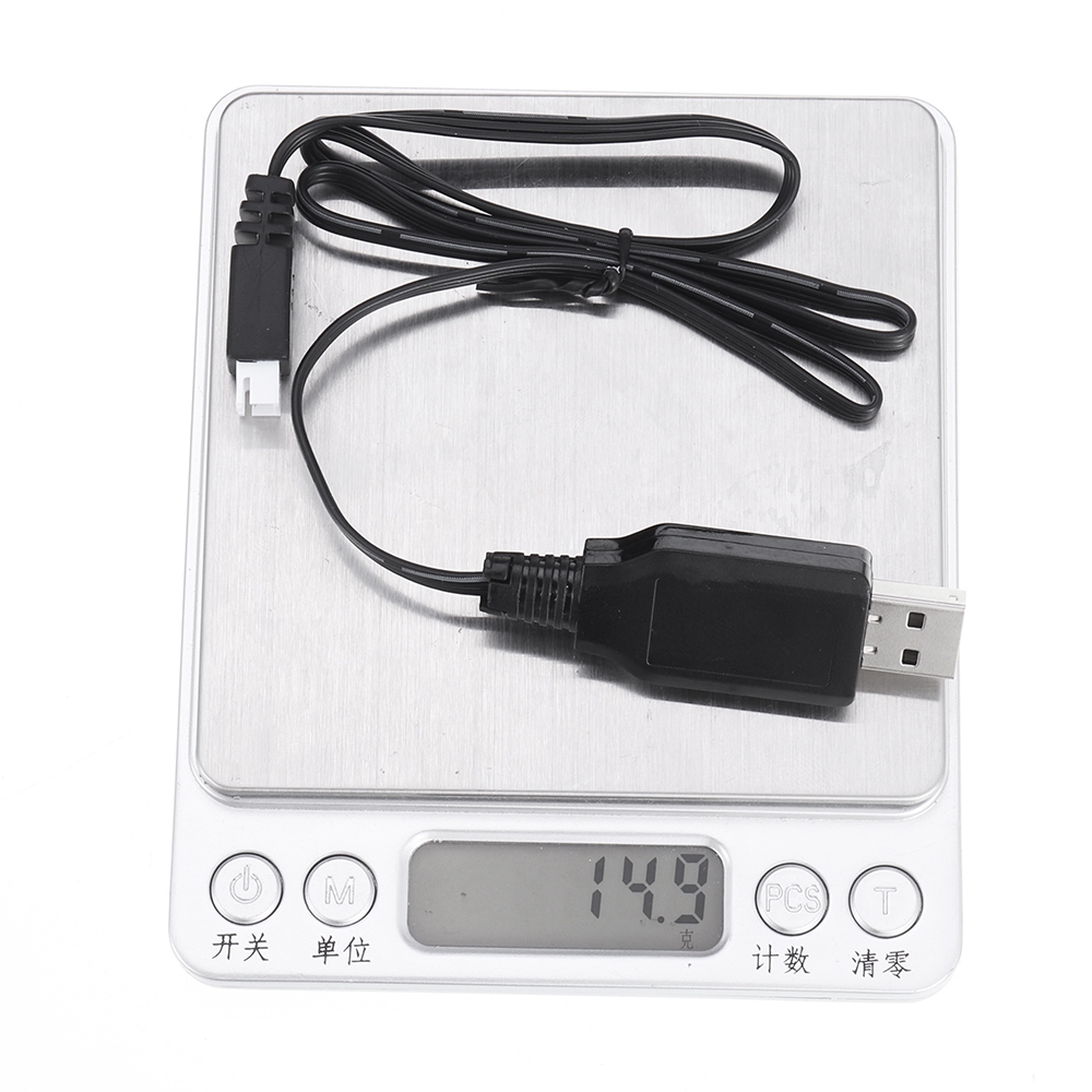 HBX 7.4V 2S Li-ion Battery Charger USB Charging Cable for 16889 1/16 RC Vehicles Spare Parts 18859E-E001