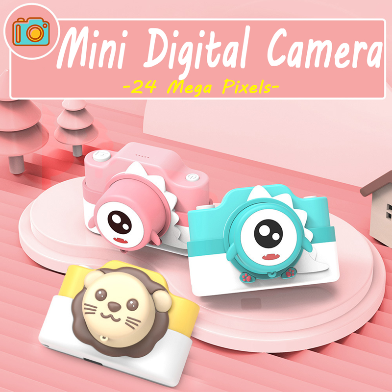 24 Mega Pixels Two Vision Children Mini Digital Camera 2.0'' LCD/1080P HD Kids Toys Camcorder Gift