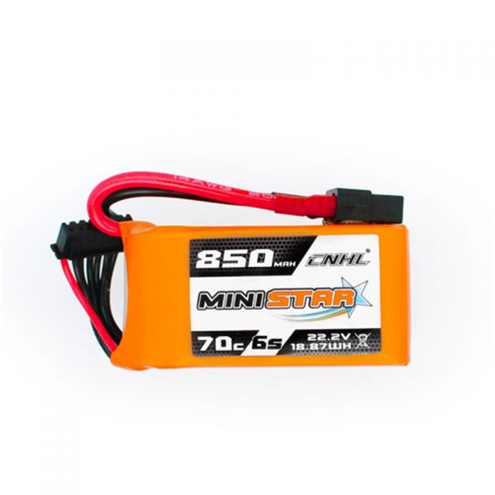 CNHL Ministar 6S 22.2V 850mAh 70C Lipo Battery with XT60 Plug for RC Drone FPV Racing