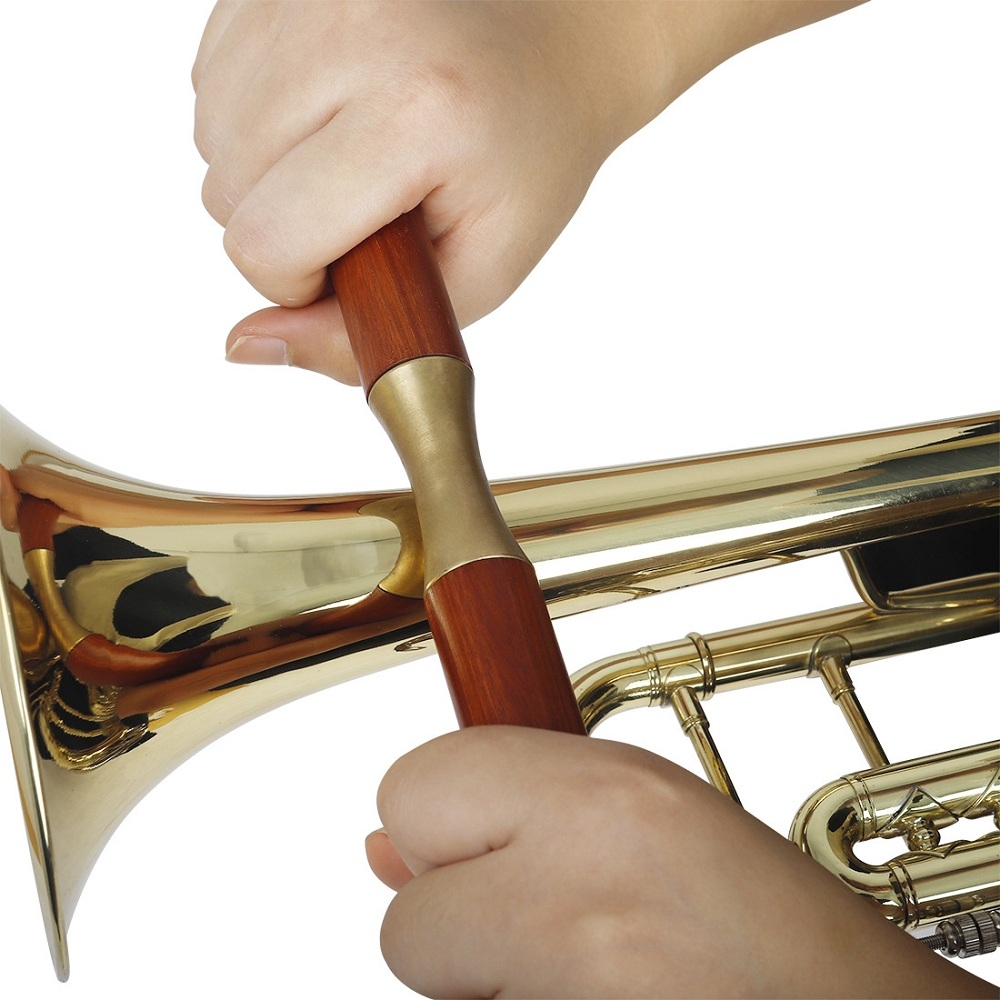 W5 Redwood Handle Pressure Roller Pipe Saxophone Trumpet Trombone Sheet Metal Repair Tool