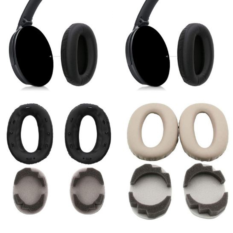 CLAITE MDR-1000X Headphone Earpads Cover Earphone Pad Headset Sponge for SONY