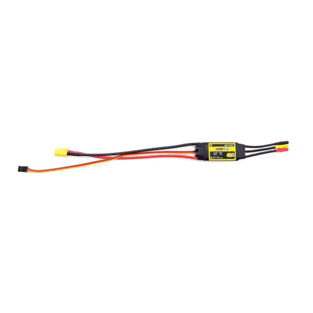 HTIRC Hornet 2-4S 40A Brushless ESC With 5V/3A BEC XT60 Plug For RC Airplane