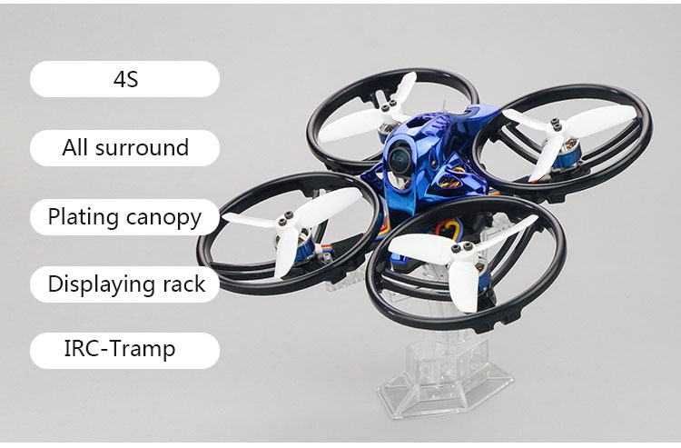 LDARC/KINGKONG ET125 125mm 2.8 Inch 4S FPV Racing Drone PNP/BNF F4 OSD 20A ESC Runcam Nano2 Cam