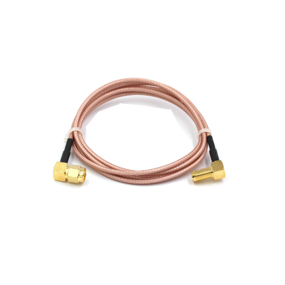 10CM RG316 RP-SMA Male to SMA Female/RP-SMA Female Right Angle RF Adapter Cable Extension Cord for RC Model RC Drone