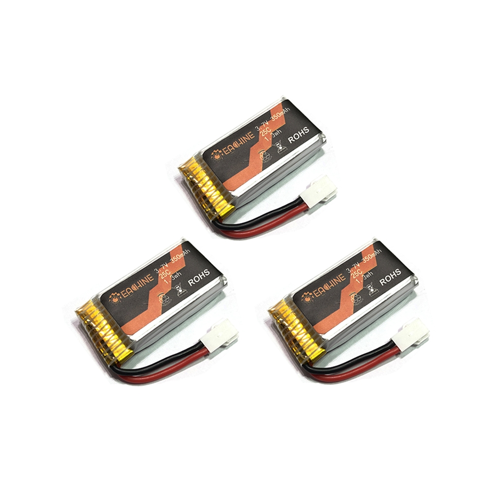 3PCS Eachine E119 RC Helicopter Parts 3.7V 350mAh 25C 1S Lipo Battery